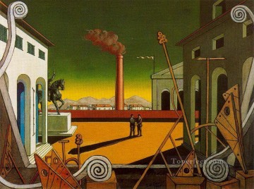 ジョルジョ・デ・キリコ Painting - プラザ イタリア グレート ゲーム 1971 ジョルジョ デ キリコ 形而上学的シュルレアリスム